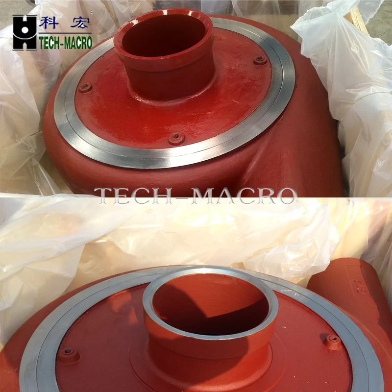 Coal mine slurry pump bowl liner