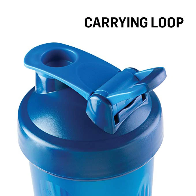 
600ML BPA Free Colorful Gym Sports Plastic Shaker Bottle For Protein With Mixing Ball 