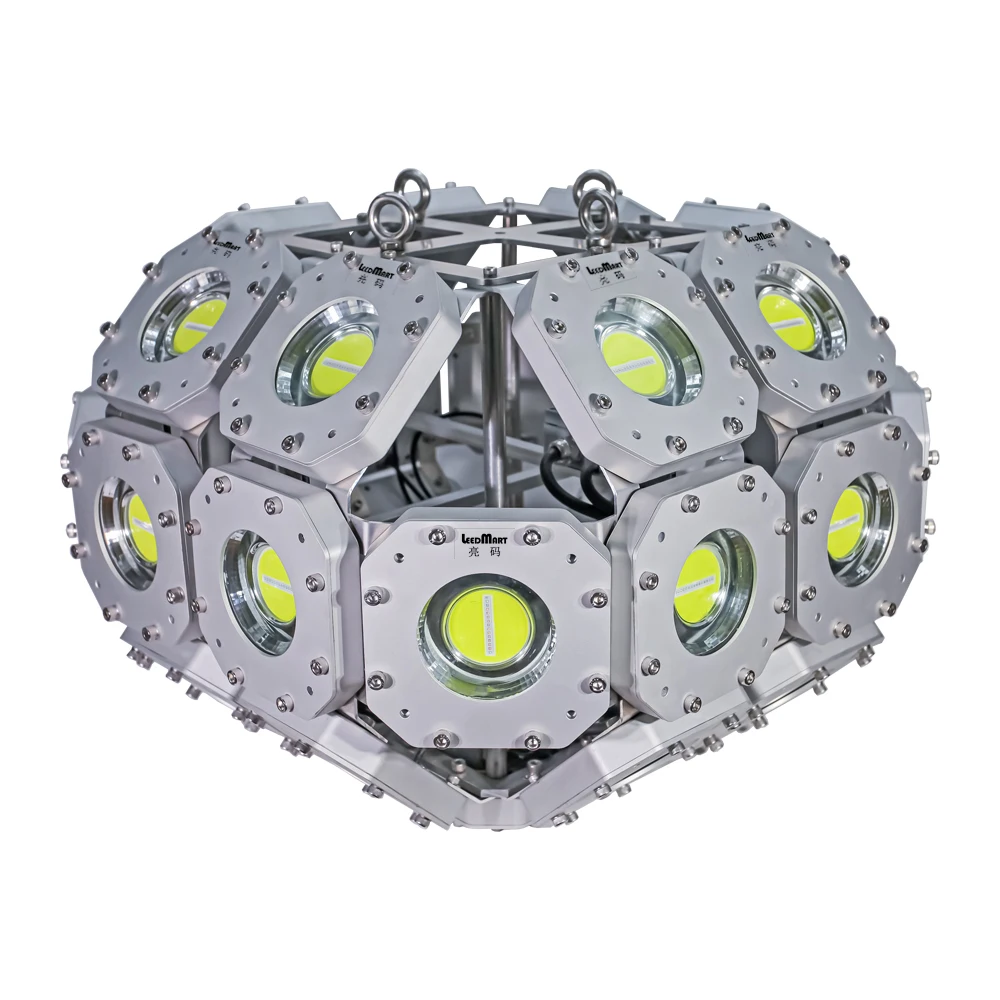 8000w Underwater Fish Catching Lamp Light Ip68 High Mast fishery Light For Sea Fishing fish boat vessel white color