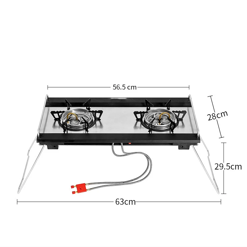 Outdoor Card Type Double  Gas  Camping Butane  Stove Furnace Head