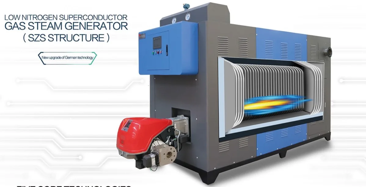 SZS double drum water tube 0.5 ton gas oil fired steam boiler