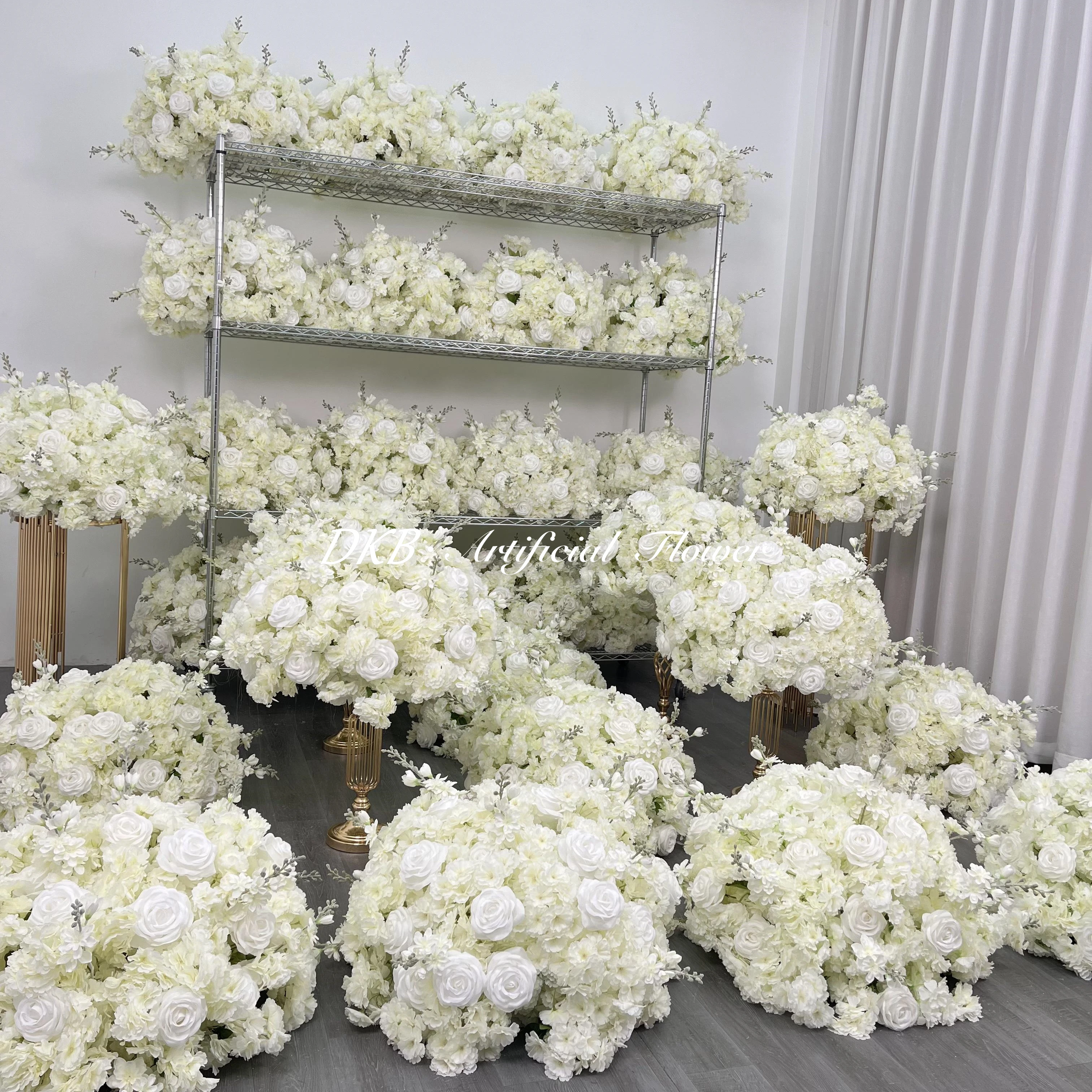 Factory Wholesale White Customize Latest Designs Flower Ball Centerpieces for Wedding Decoration for Party event