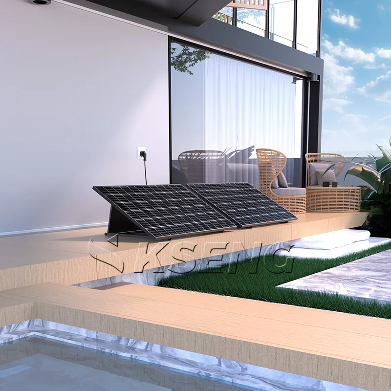 Eu Warehouse Balcony Solar System Set Easy Solar Kit Complete 800W Balkonkraftwerk Plug And Play Solar Micro Inverter System