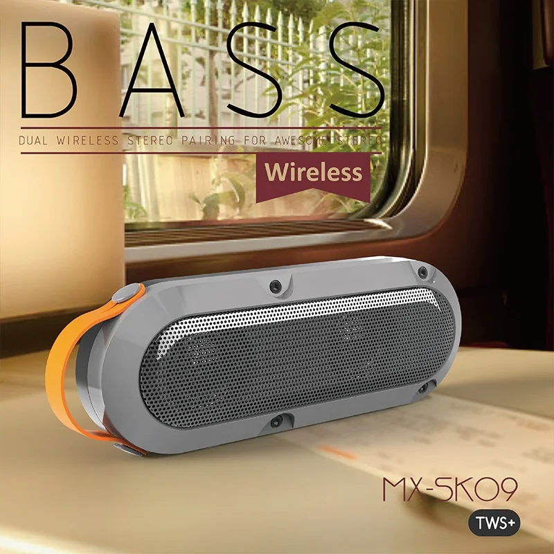 MOXOM Portable Music Speaker 10W Wireless Speaker with Powerful Louder Sound with Rich Bass