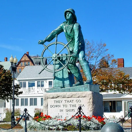 Налог человек руль моряки корабль лидер рыбака памятная бронзовая скульптура