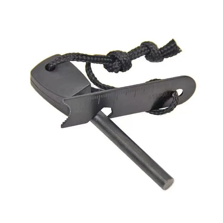 KongBo High Quality Emergency Magnesium Fire Starter Flint Rod With Ruler for Outdoor Hiking