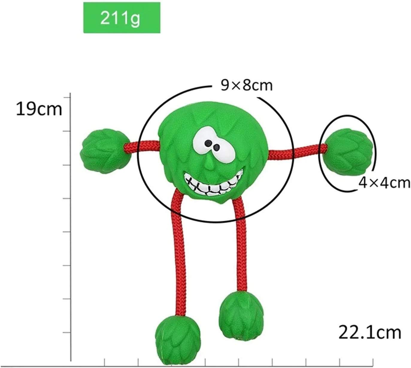 Dog Teeth Cleaning Toy Dog Squeaky Toy Pet Chewing Molar Toys Rubber Treat Dispensing Dog Rope Ball Milk Flavored