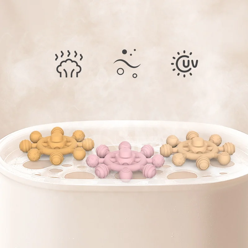 Silicoco Hot Sale Manufacturer Funny Cute Silicone Baby Teether Baby Teethers Bpa Free Food Grade Teething Ring Toys