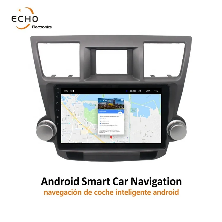 Android Touch Screen Car Radio Stereo Dvd Multimedia Video Player For Toyota Highlander 2 XU40 2007 - 2013 With GPS Navigation