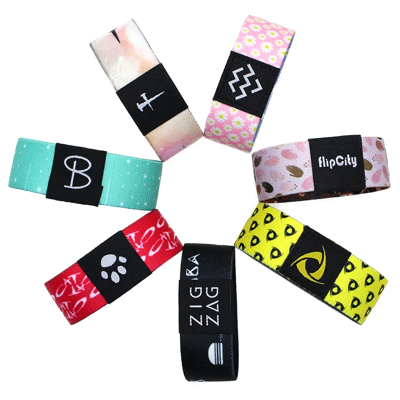 2023 New Arrival High Quality Custom Design  Bracelets Promotion Elastic Polyester Rfid NFC Wrist Band Fashion Sublimation