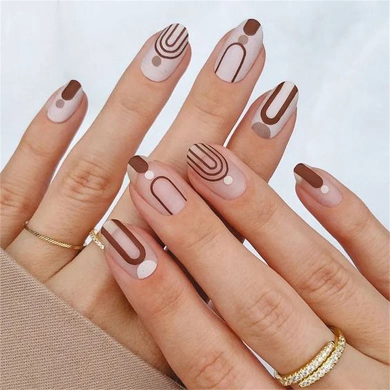 Vivid Handmade Press Gel Color For Navy Blue Nails Gold