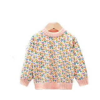 Unisex Plush and Thick Sweaters with Hoodie Collar New Autumn Winter Fashionable Knitwear for Babies and Children