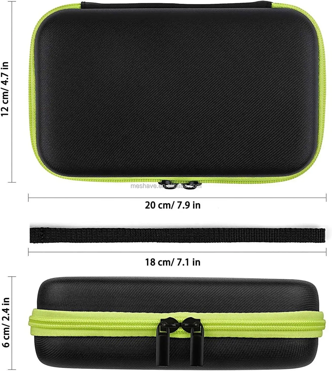 Shockproof EVA Hard Travel Storage Bag Storage Case for Norelco OneBlade Electric Trimmer Shaver QP2520/90 QP2520/70 QP2530/2520