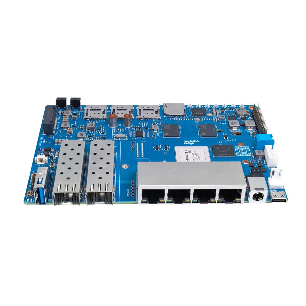 Banana Pi BPI-R4 Router board development board original MediaTek MT7988A 4GB DDR4  8GB eMMC 128MB SPI-NAND flash onboard