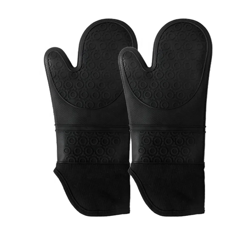 Silicone gloves anti-hot two fingers plus cotton gloves