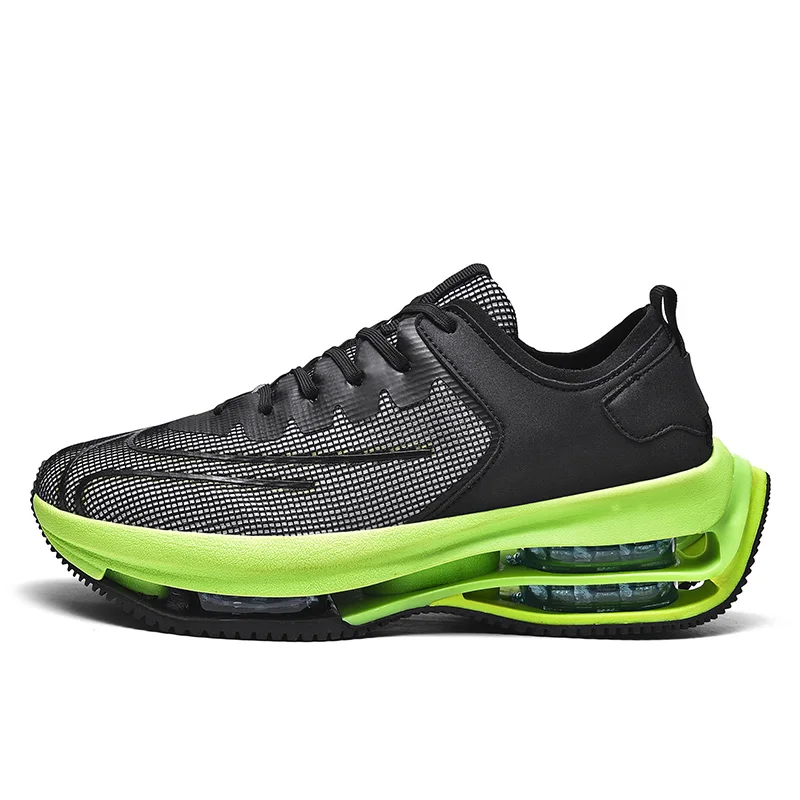 Hot Sale Double Air Cushion Height Increase Man Sport Running Shoes