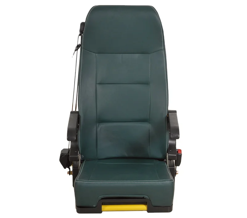 Black  Fold-up  leather seat for ambulance
