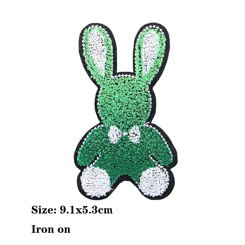 Bear Rugby Bow Tie Smile Heart-shaped Icon Toothbrush Embroidery Applique Patch For Clothing DIY Iron on Badges on the Backpack