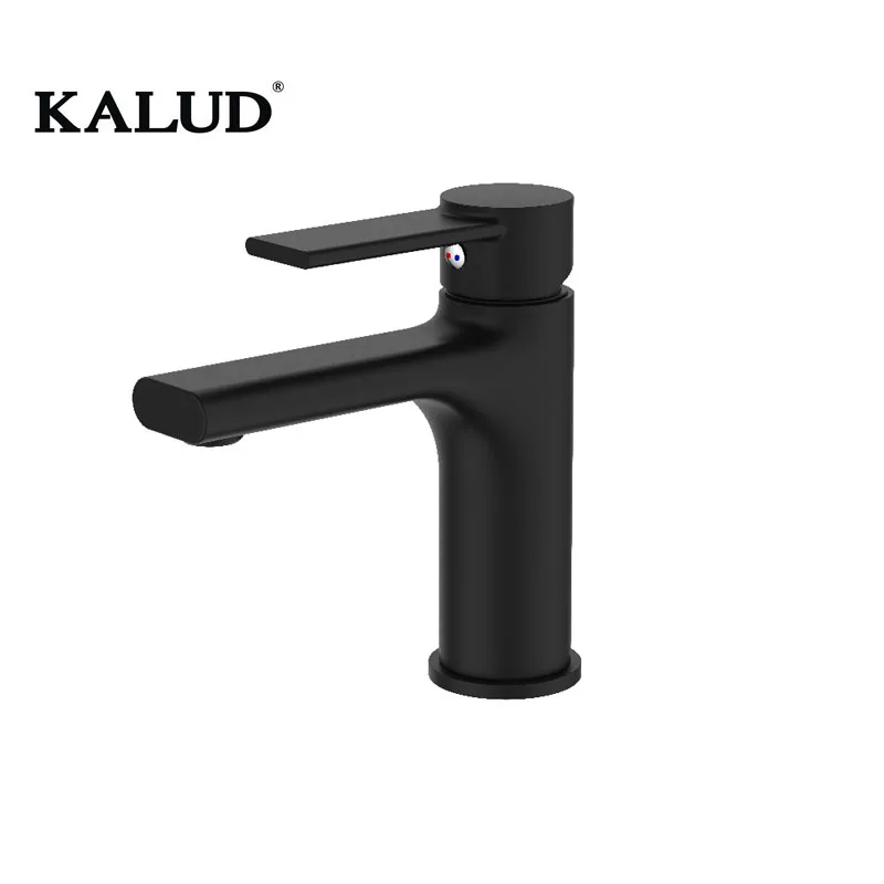 Modern design brass body black color  faucets Single hole Single Handle Brass Faucet Water basin faucets
