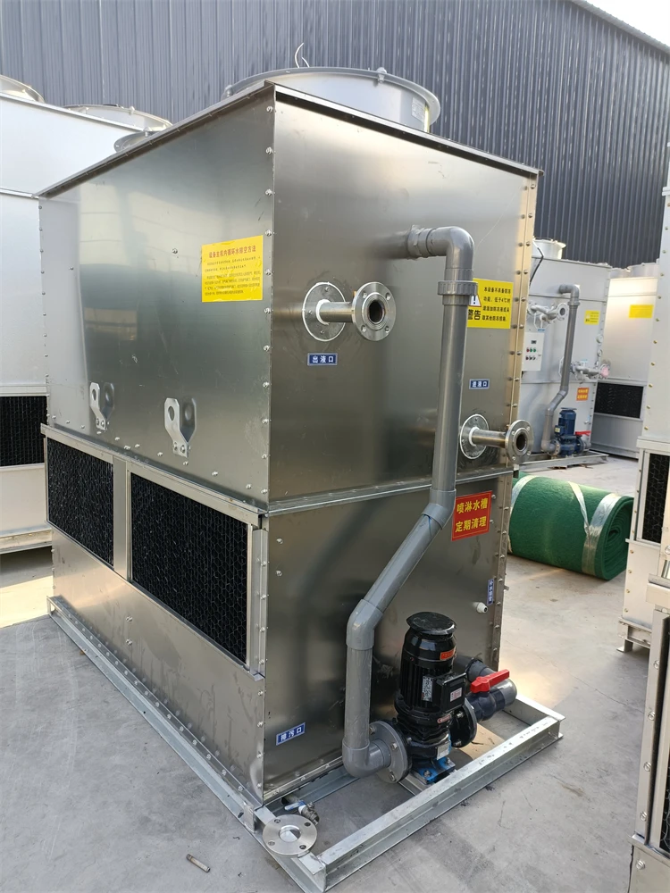 Hot Sale Copper Coil Ss304 Metal Evaporative Frp Industrial Closed Cooling Tower