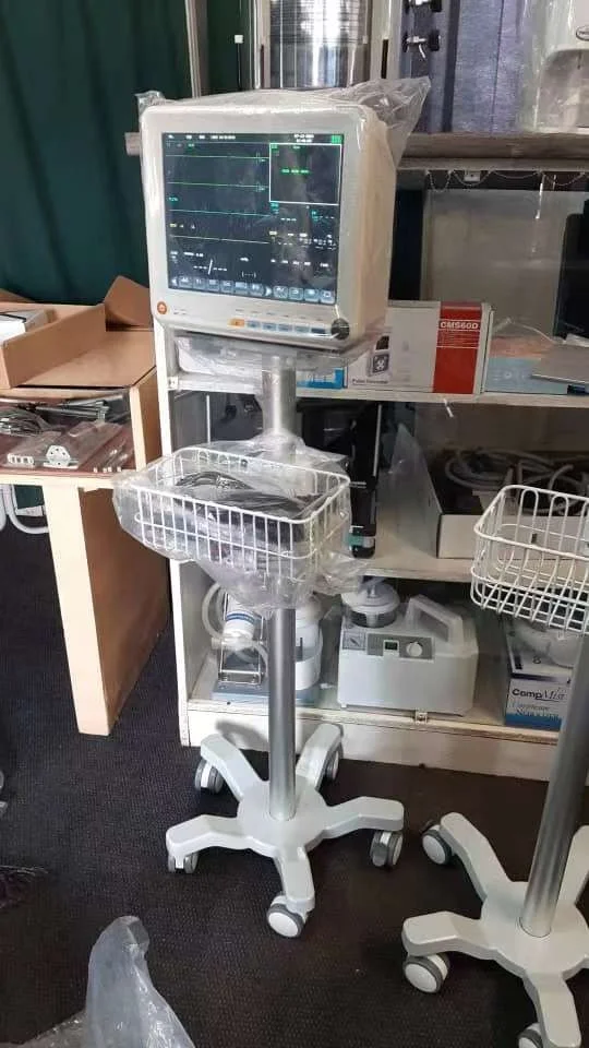 good quality stainless steel medical instrument patient monitor trolley for
