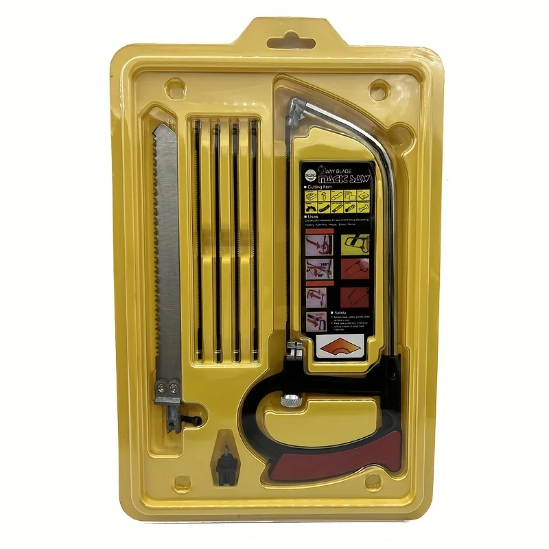 12pc Magic Hand Mini Woodworking Drawing Saw 12-in-1 Steel Saw Blade with Hard Case Ceramic Tile Saw