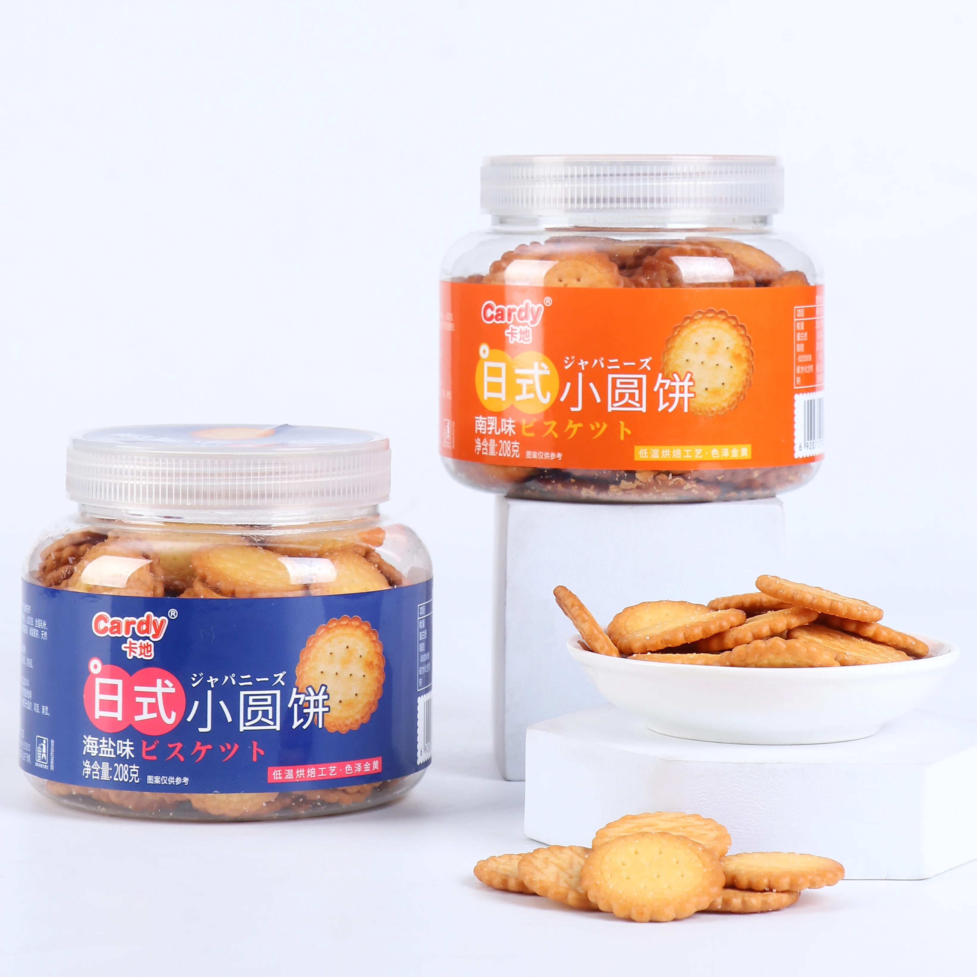 Китайские оптовые продажи, здоровые закуски, вкусная морская соль, японское круглое печенье-крекер