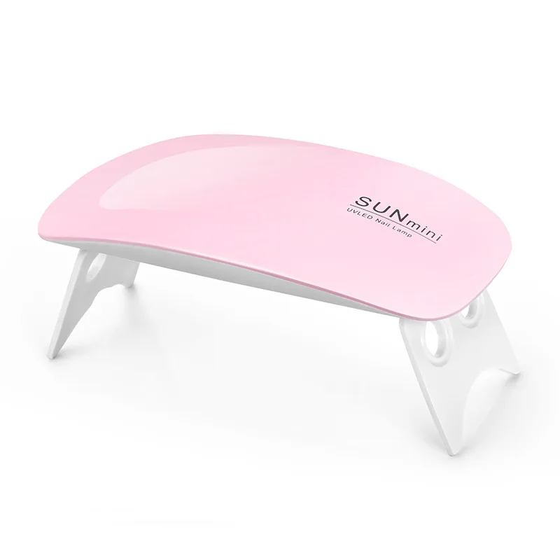6W Manicure USB Rechargeable Portable Sun Cute Wireless Cordless Mini Led Nail Lamp