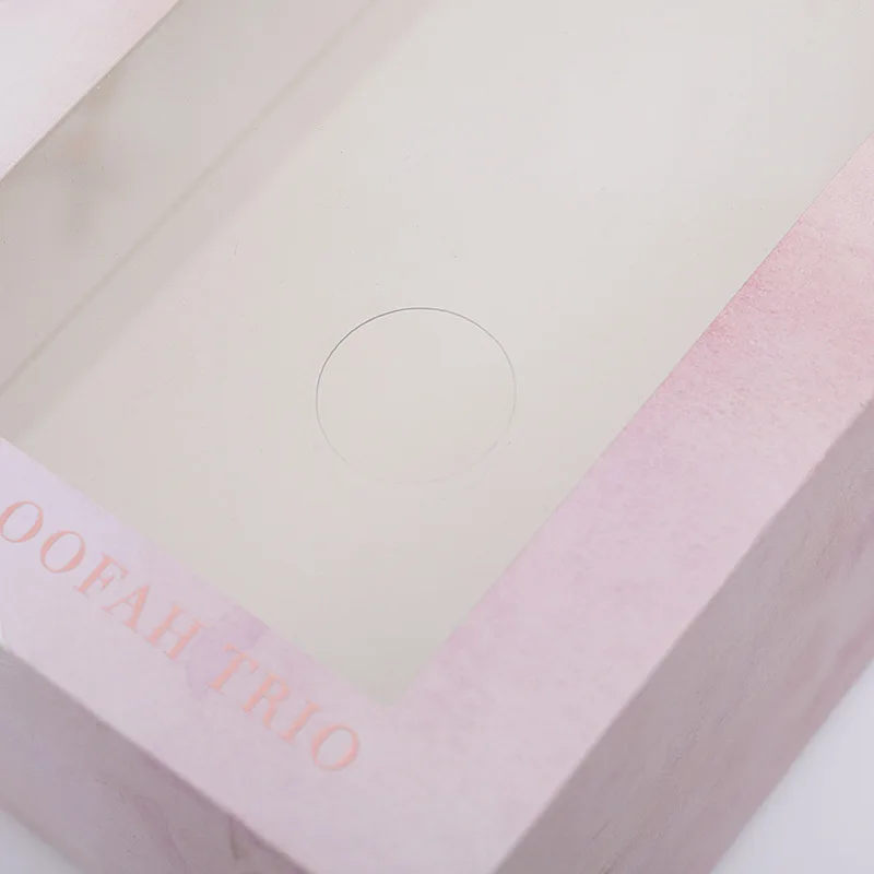 Custom kraft paper packaging window box with pvc clear window in Guangzhou Color Coated Paper Foldable Paper Box