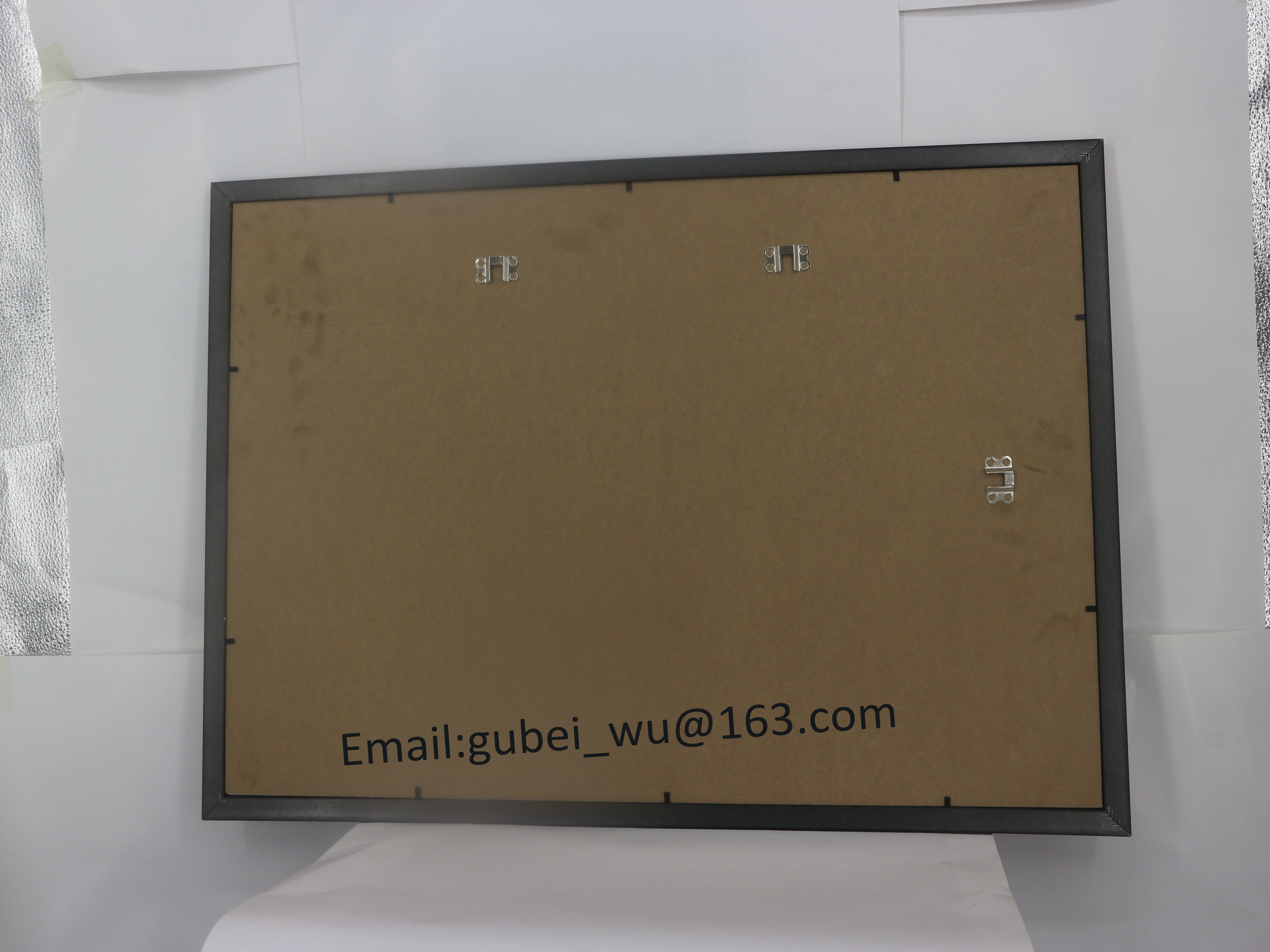 Cheap Custom Black Plate PS Clear Plastic Picture Photo Frame 20x30 25x35 30x40 30x40 Modern Plastic Black Shadow Box Foto Frame