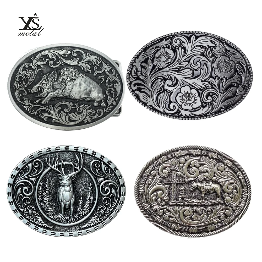 Factory Desgin good price western cowboy belt buckle custom engraved metal buckle for men