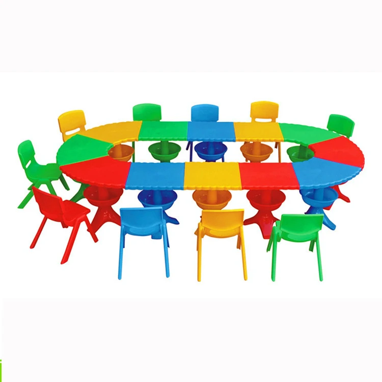 Круглый Съемный стол для детского сада