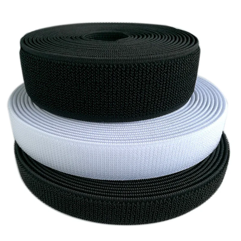 
Customized Nylon Sewing 20mm Low Elasticity Hook And Loop Fabric Band Tape Woven Loop Fastener 