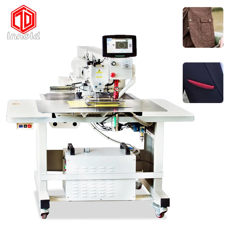 Automated Industrial Jeans Front Laser Patch Welding Jean Pocket Sewing Machine
