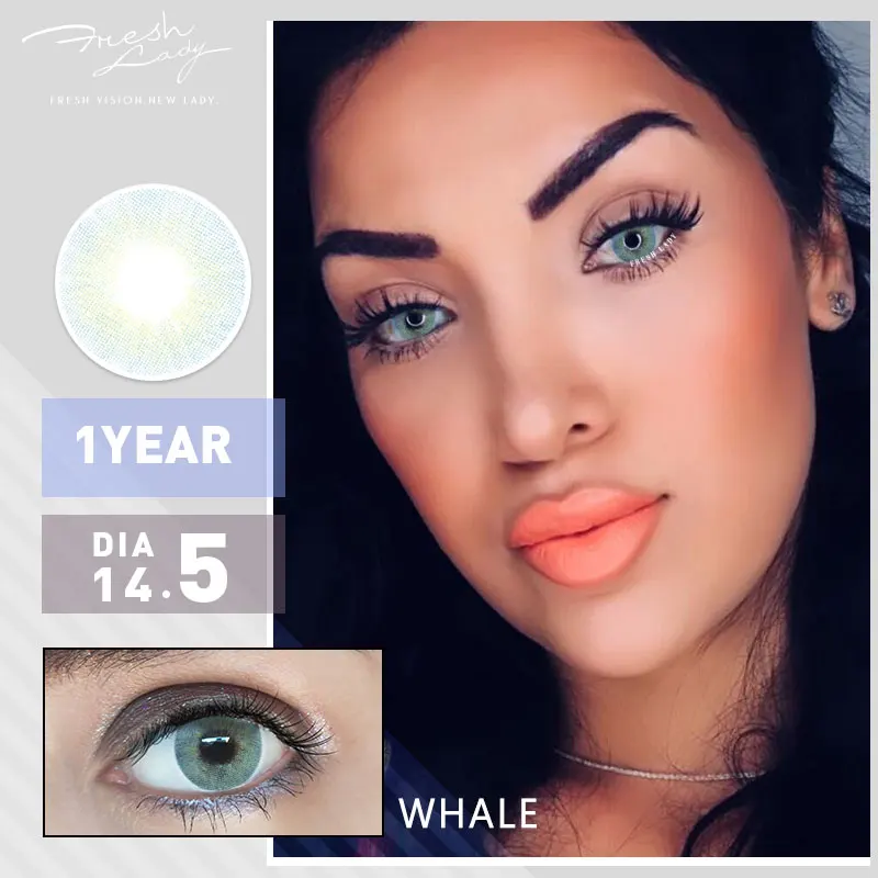 Freshlady iris color contact lens important ice gray lenses