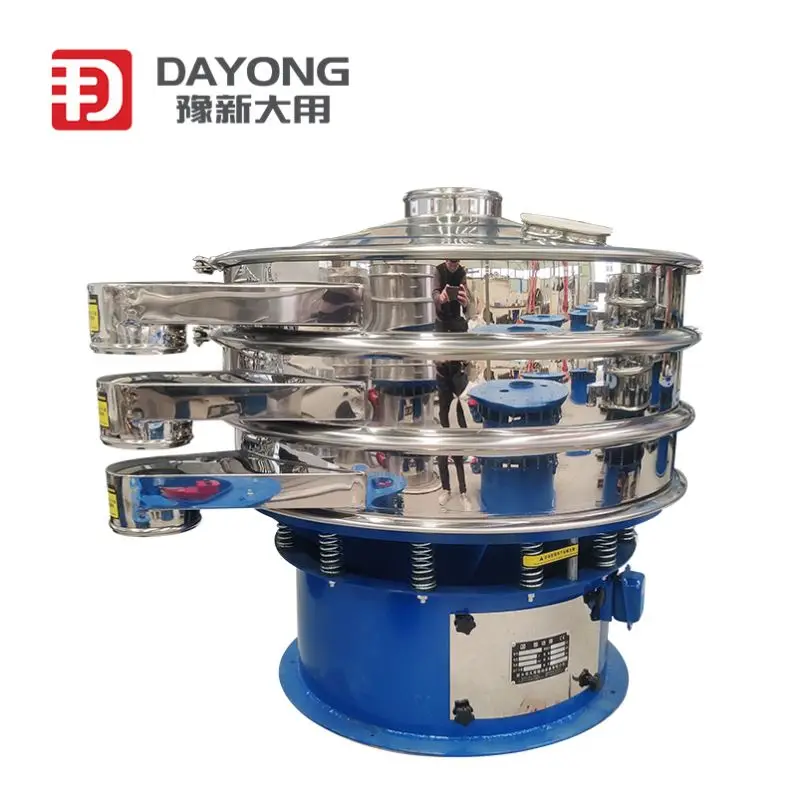 2 layer automatic food grade vibrating grading sieve for salt