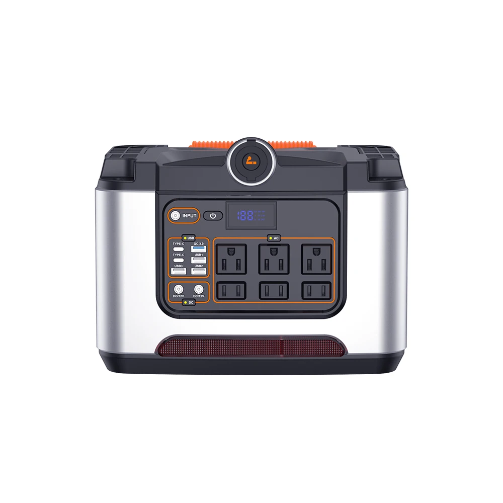 Large Capacity 648WH 700wh Portable Power Station 700W Fashion AC Powered by 220V/110V 22V 29.2Ah Solar Generator