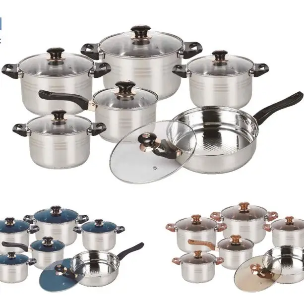 Made In China Masterclass Premium Cookware Kitchen Silicone Cooking Utensils Set Cookware NonStick Cookware Set