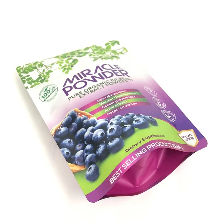 Сумка с цифровым принтом с золотым металлическим логотипом, индивидуальная печать, снэк-пищевая продукция, морской мох, Doy Pack