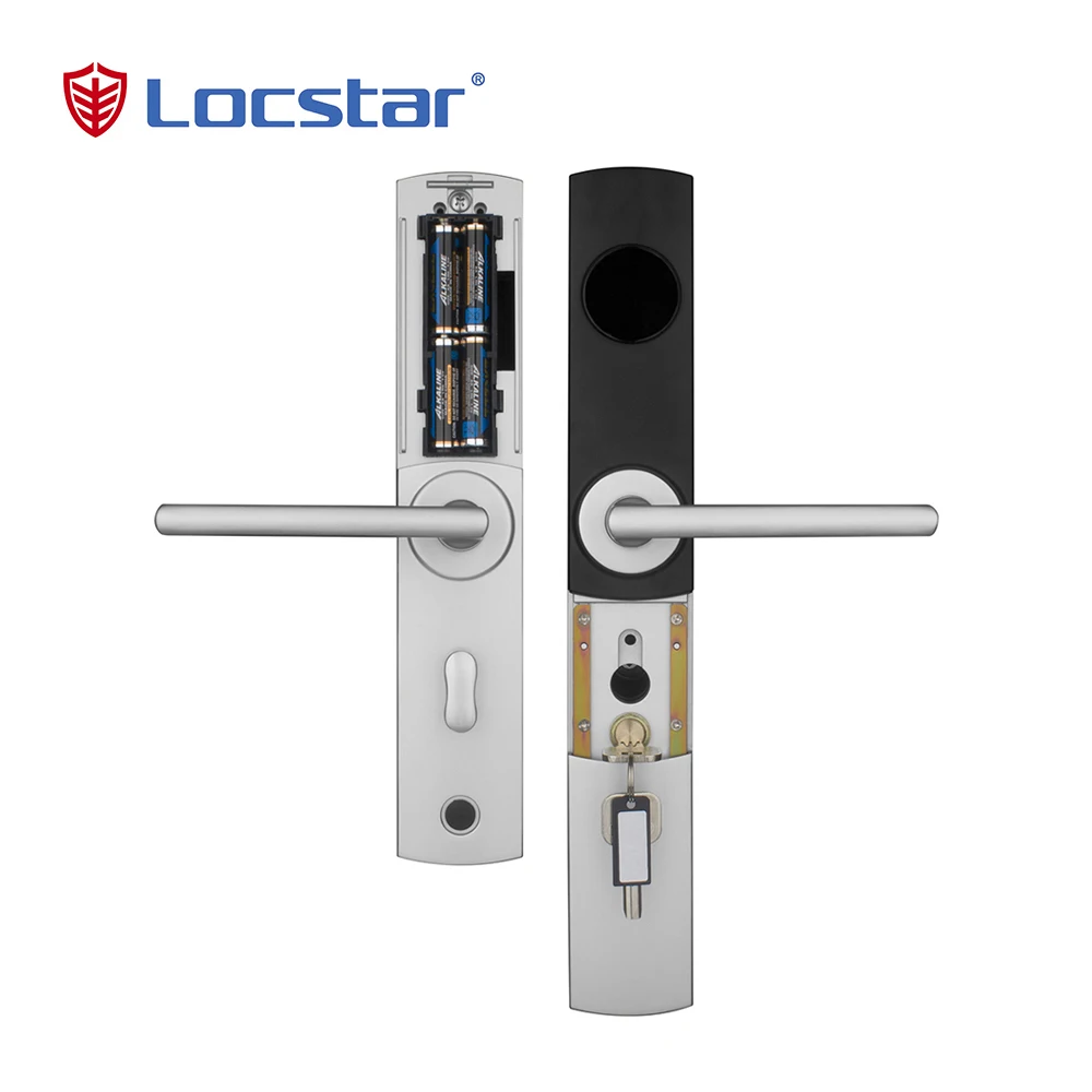 Locstar New Arrivals Hotel Lock Electronic Cleaning Card Type Handle Locks Hotel Key Card Reader Door Lock