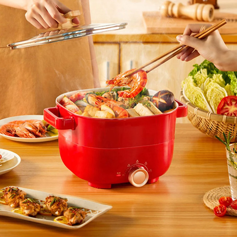 Easy To Clean Split Design Cooking Pot 3L Home Use Kitchen Electric Hot Pot