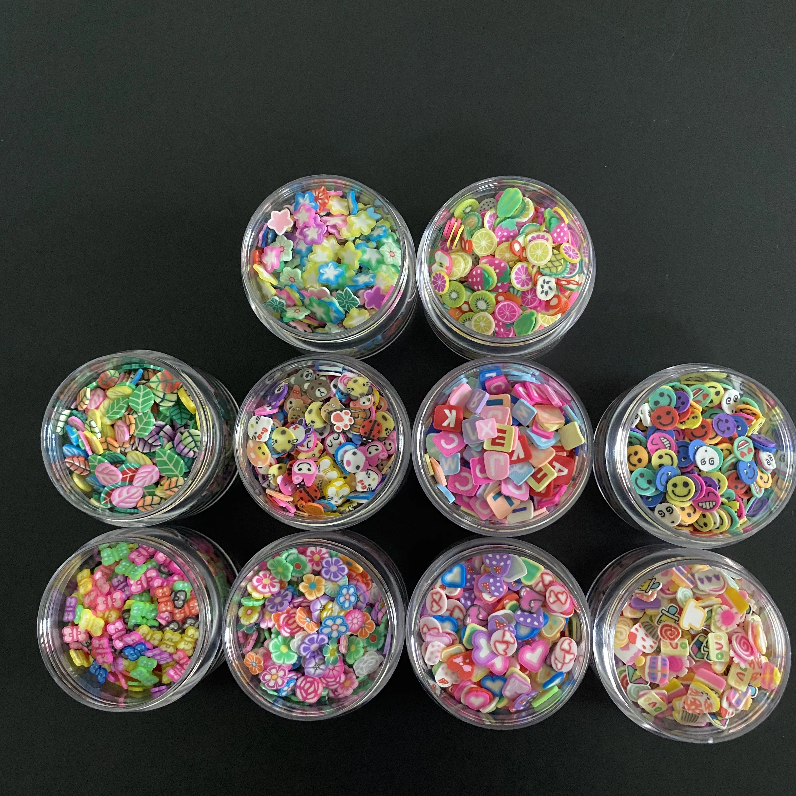 Colorful DIY Animal Nail Art Slices Multi-shape 1kg Polymer Clay Slices Wholesale For Nails And Cellphone Decorations