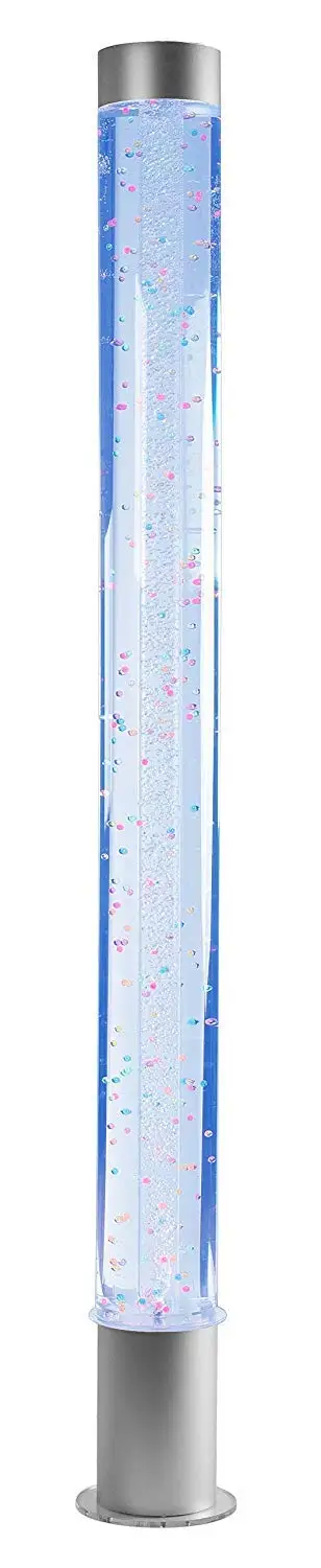 Sensory Bubble Tube  6 Foot Bead Water Tower Color Changing Floor Lamp APP Controlled Calming Effect