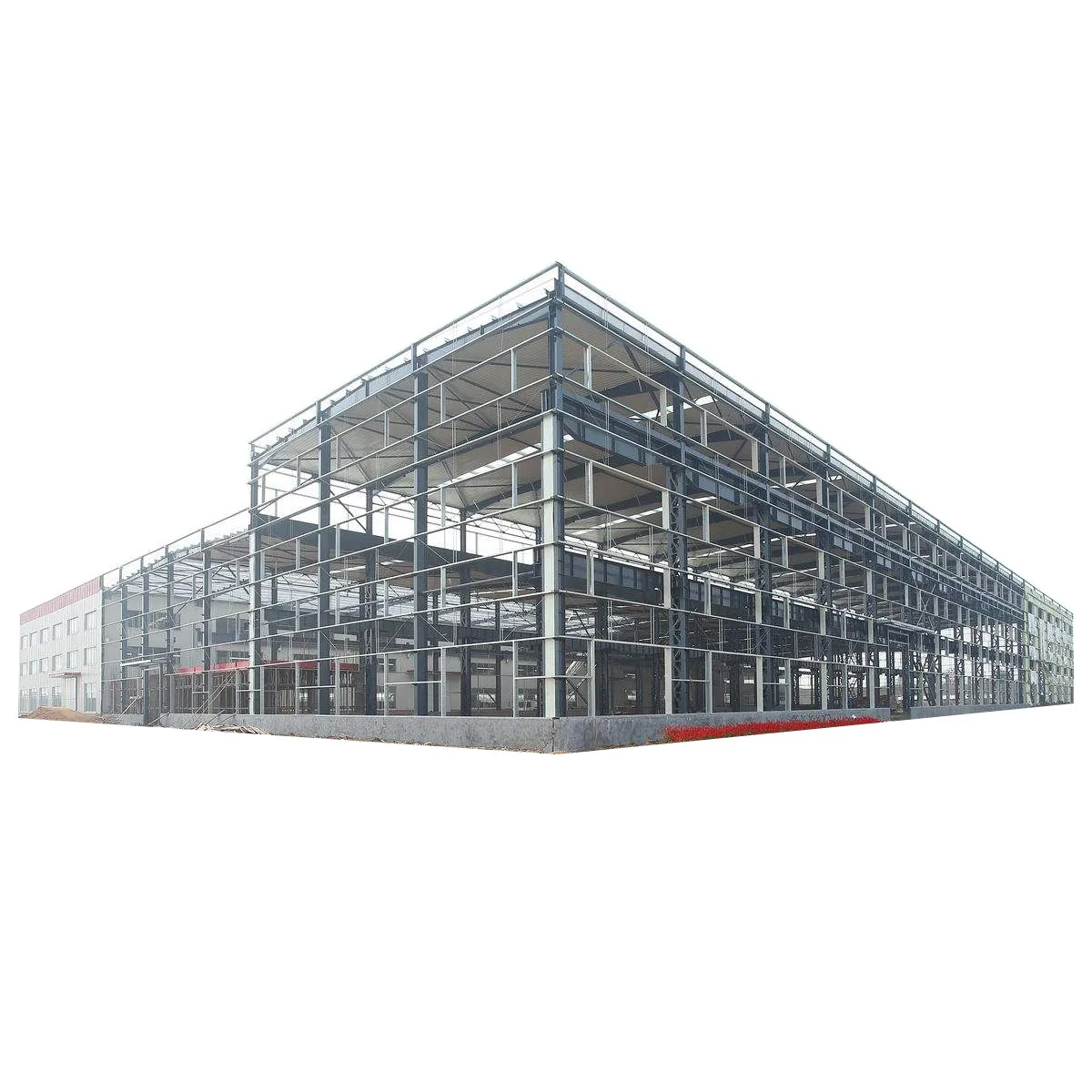 Prefab low cost structural steel warehouse  workshop industrial hangar steel structure prefabricated  for sale