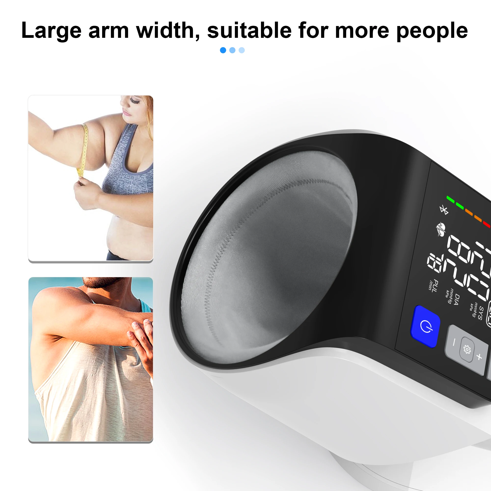 Factory Price LED Automatic Smart Sphygmomanometer Digital Blood Pressure Monitor Monitor Upper Arm Tunnel Sphygmomanometer