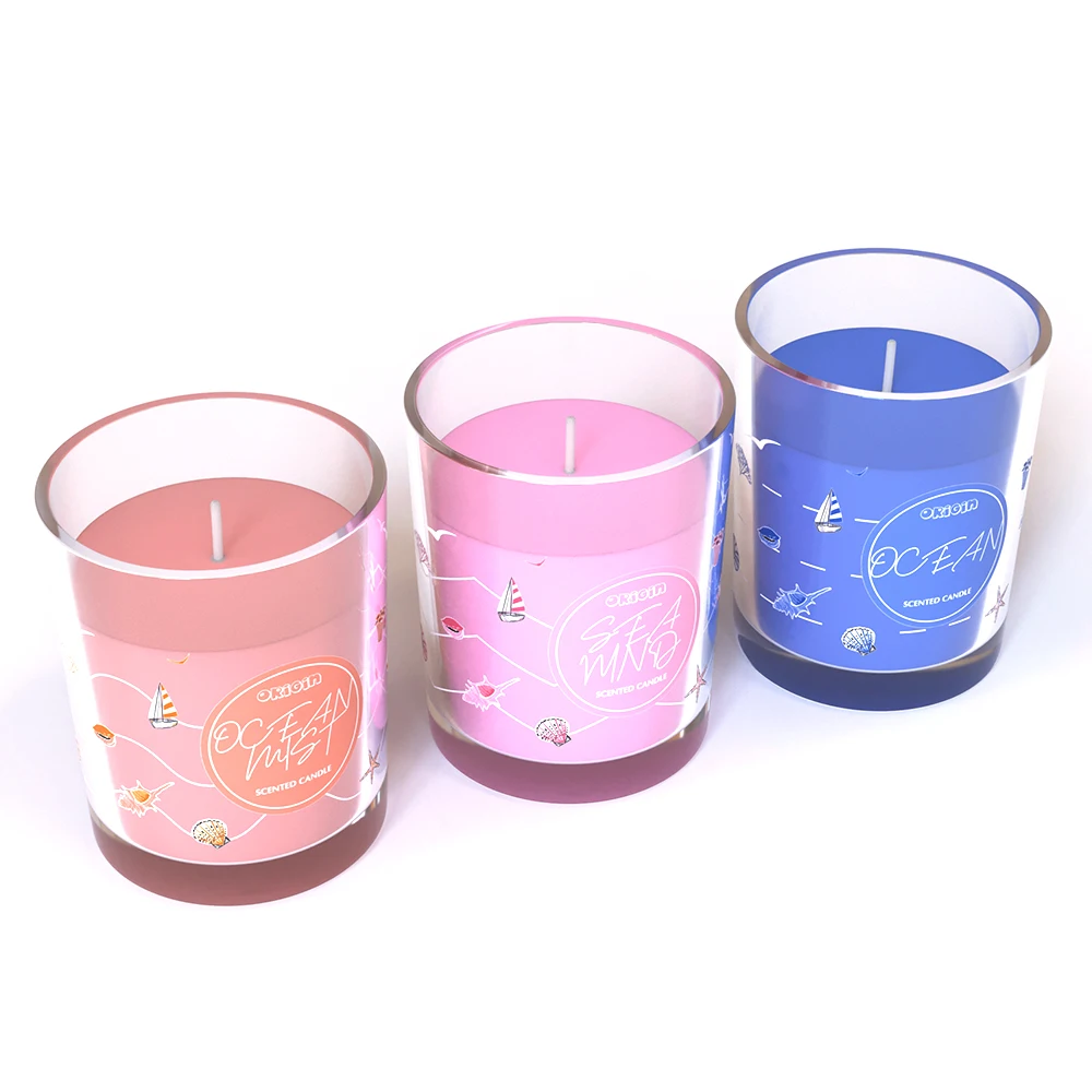 Soy Wax Candle Customize Box Origin Scented Candle Home Decoration Luxury Natural Soy Wax Flakes for Candle Making D70mm*h84mm