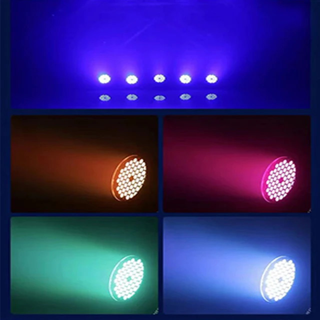 Rgbw Disco Lighting Led Par Can Stage Lights Led Bar Dmx Led 54 Par Light for Dj Disco Party Aluminum 90 80 Common Color Box ATG