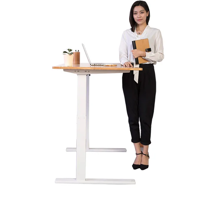 Bamboo top Eco-friendly bamboo desktop Height Adjustable Lifting Bamboo desk For Office Home