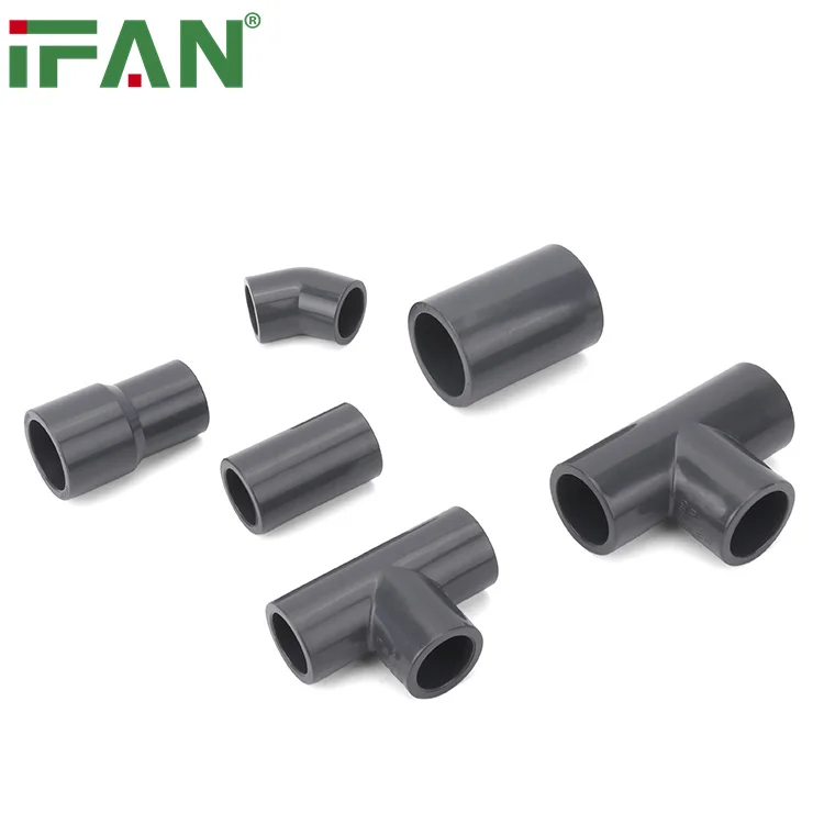 IFAN All Size PVC Pipe Fittings SCH80 Pipe Fittings PVC 4Inch PVC Connectors Pipe Fitting