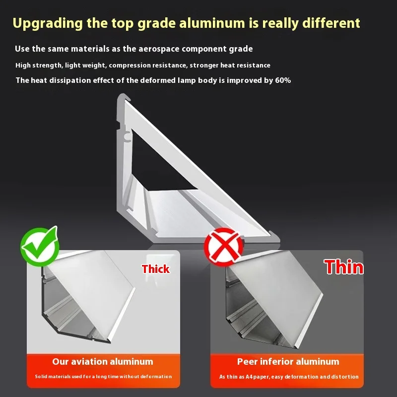 led aluminum profile channel high quality for strip light drywall aluminum led profile